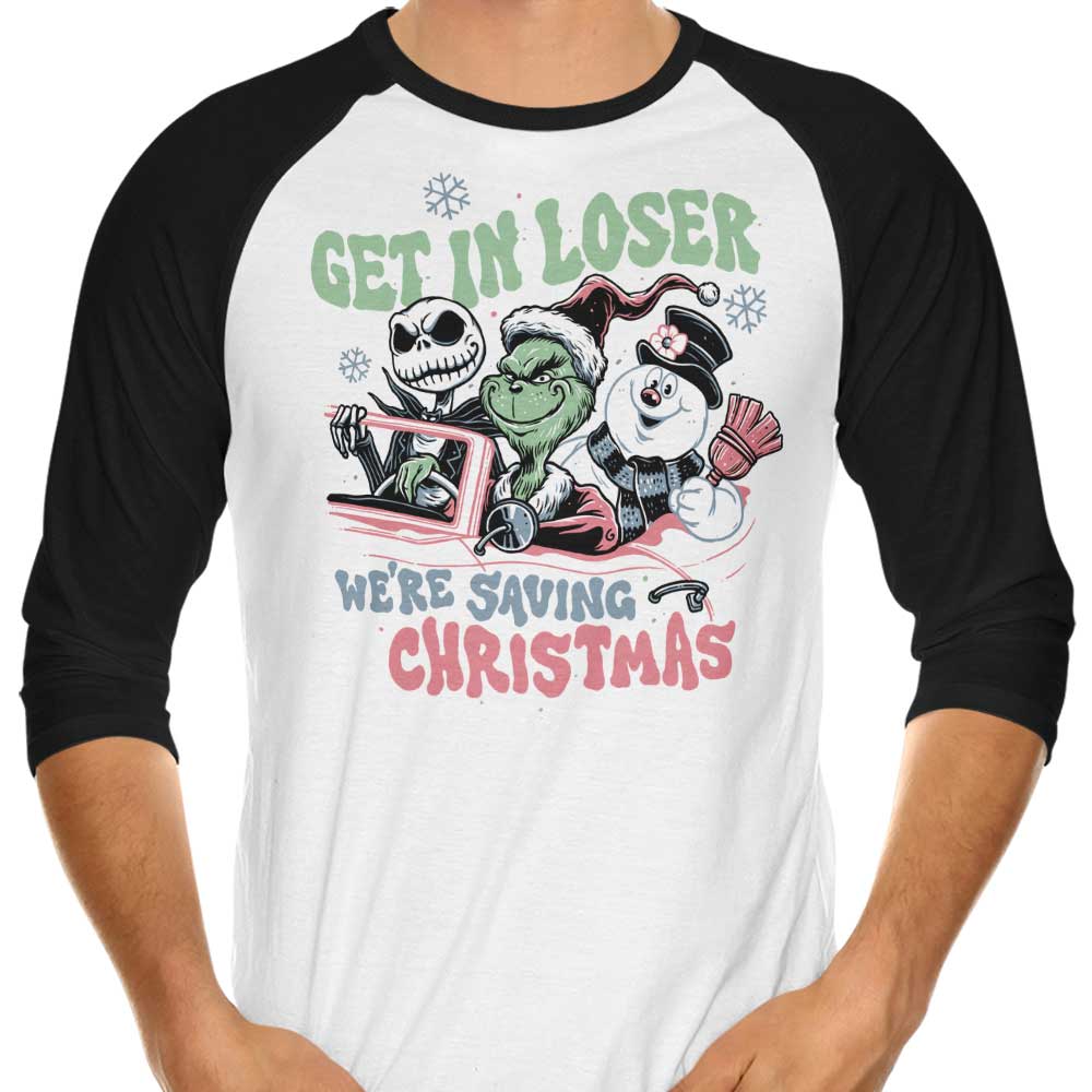 Christmas Losers - 3/4 Sleeve Raglan T-Shirt Hoodie, Sweatshirt | CiraTrend.com (Image 1)