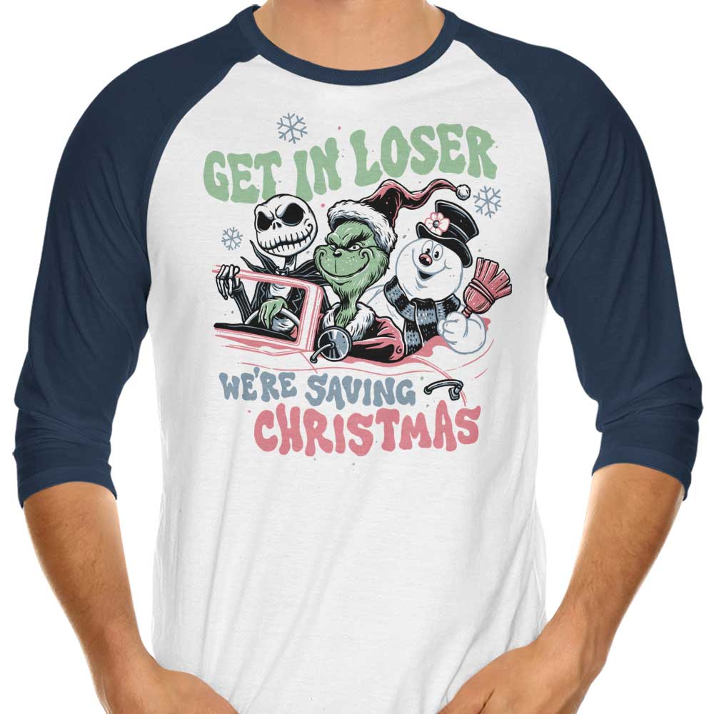 Christmas Losers - 3/4 Sleeve Raglan T-Shirt Hoodie, Sweatshirt | CiraTrend.com (Image 4)