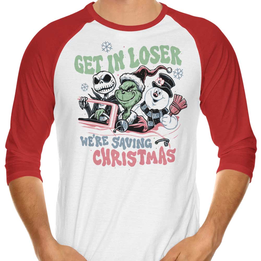 Christmas Losers - 3/4 Sleeve Raglan T-Shirt Hoodie, Sweatshirt | CiraTrend.com (Image 3)