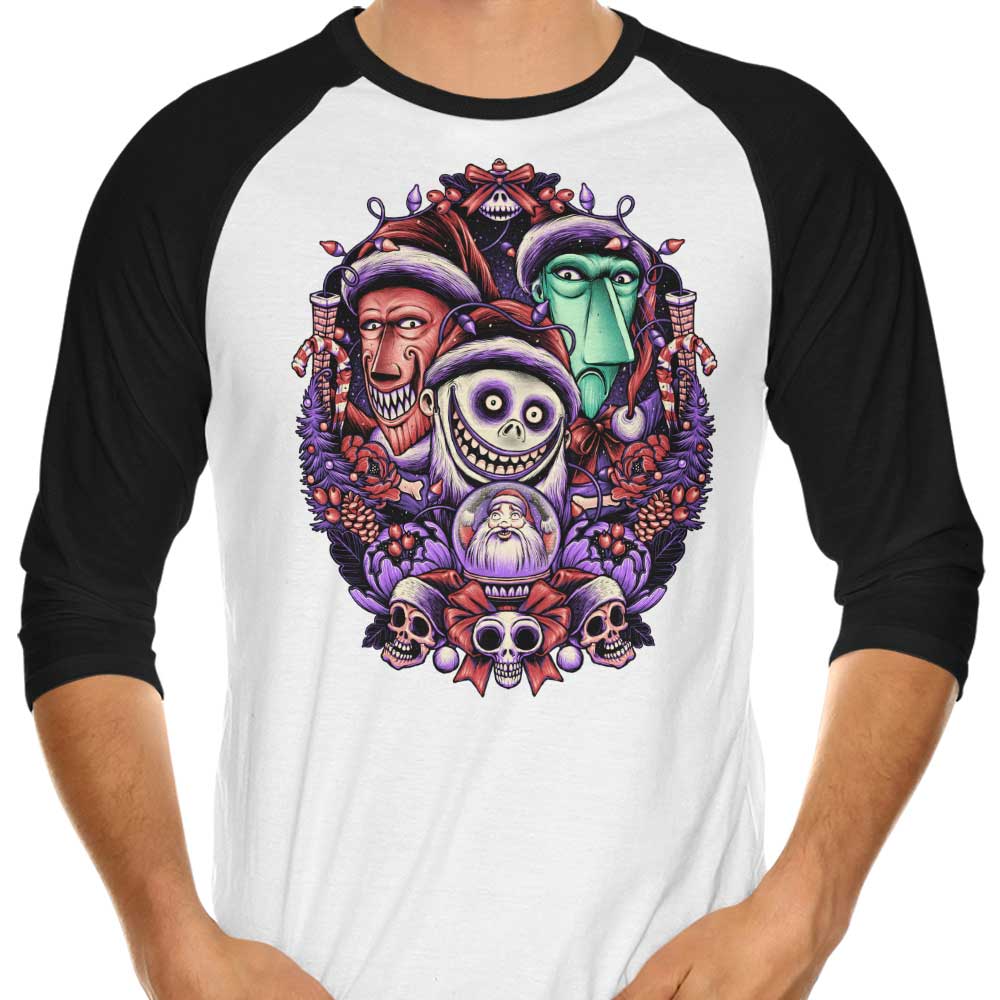 Christmas Mischief - 3/4 Sleeve Raglan T-Shirt Hoodie, Sweatshirt | CiraTrend.com (Image 4)