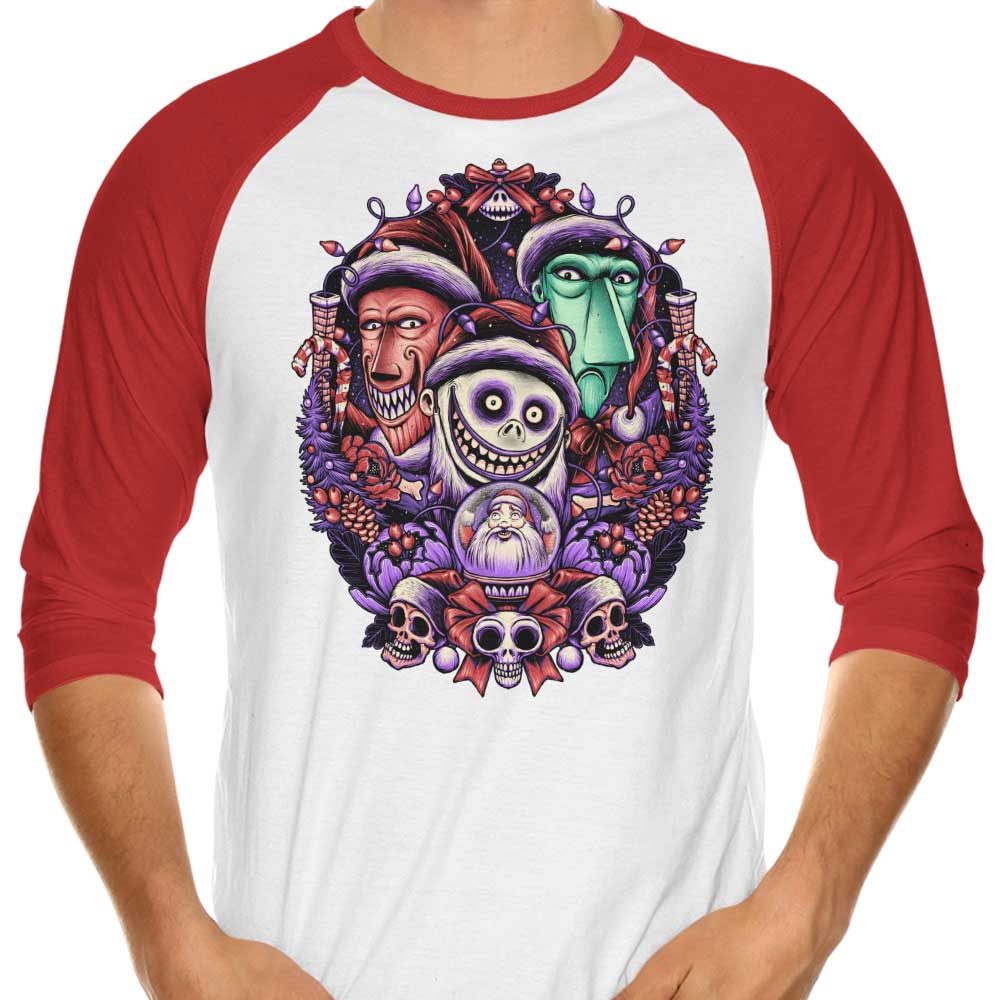 Christmas Mischief - 3/4 Sleeve Raglan T-Shirt Hoodie, Sweatshirt | CiraTrend.com (Image 3)
