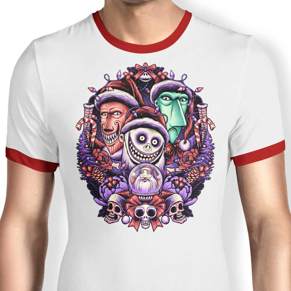 Christmas Mischief - Ringer T-Shirt Hoodie, Sweatshirt | CiraTrend.com (Image 3)