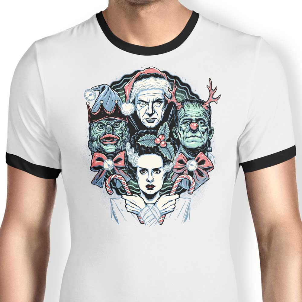 Christmas Monsters - Ringer T-Shirt Hoodie, Sweatshirt | CiraTrend.com (Image 1)