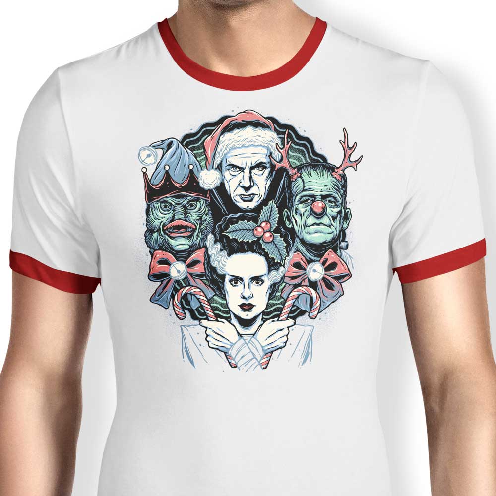 Christmas Monsters - Ringer T-Shirt Hoodie, Sweatshirt | CiraTrend.com (Image 3)