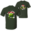 Christmas Movie Character Green Guy The Grin Through Hole Trendy Christmas Season 2 Sided Graphic Printed Unisex Classic...