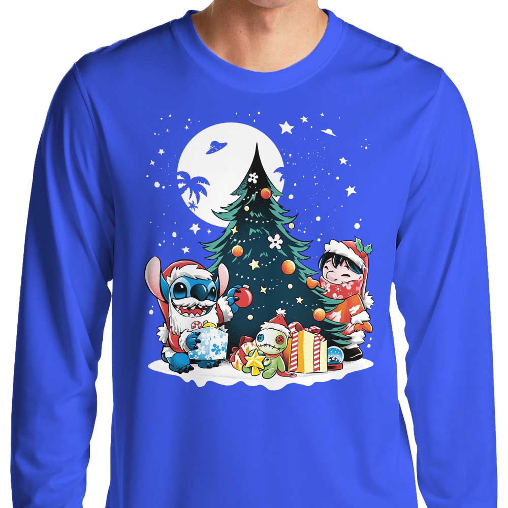 Christmas Ohana - Long Sleeve T-Shirt Hoodie, Sweatshirt | CiraTrend.com (Image 1)