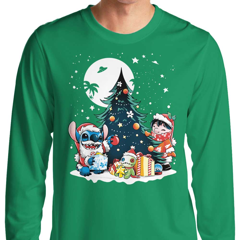 Christmas Ohana - Long Sleeve T-Shirt Hoodie, Sweatshirt | CiraTrend.com (Image 4)