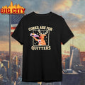 Christmas Reindeer Drink Wine Corks Are For Quitters Shirt