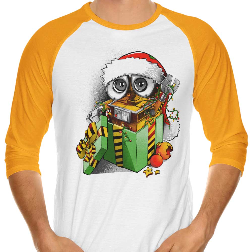 Christmas Robot - 3/4 Sleeve Raglan T-Shirt Hoodie, Sweatshirt | CiraTrend.com (Image 4)