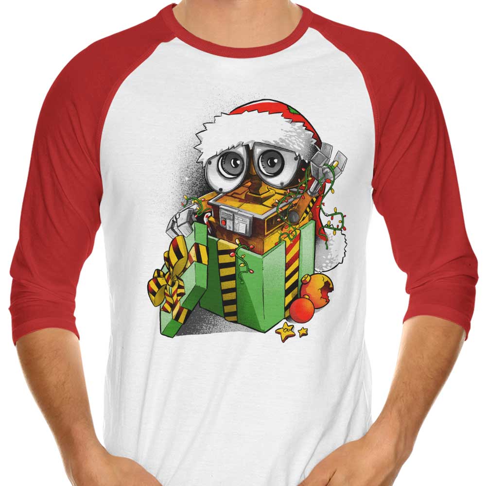 Christmas Robot - 3/4 Sleeve Raglan T-Shirt Hoodie, Sweatshirt | CiraTrend.com (Image 1)