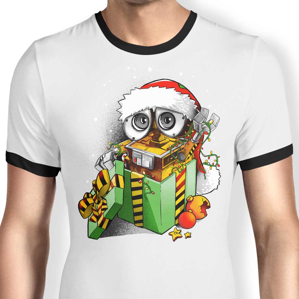 Christmas Robot - Ringer T-Shirt Hoodie, Sweatshirt | CiraTrend.com (Image 3)