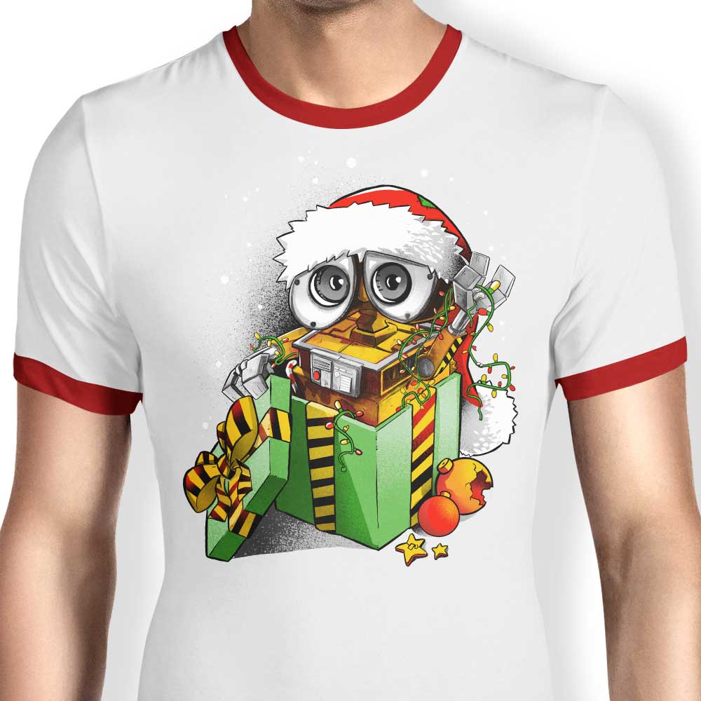 Christmas Robot - Ringer T-Shirt Hoodie, Sweatshirt | CiraTrend.com (Image 1)