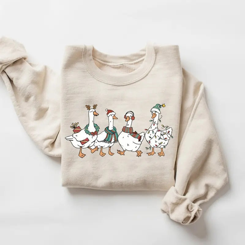 Christmas Silly Goose Sweatshirt, Silly Goose University Sweater, Christmas Goose Shirt, Silly Goose Crewneck For...