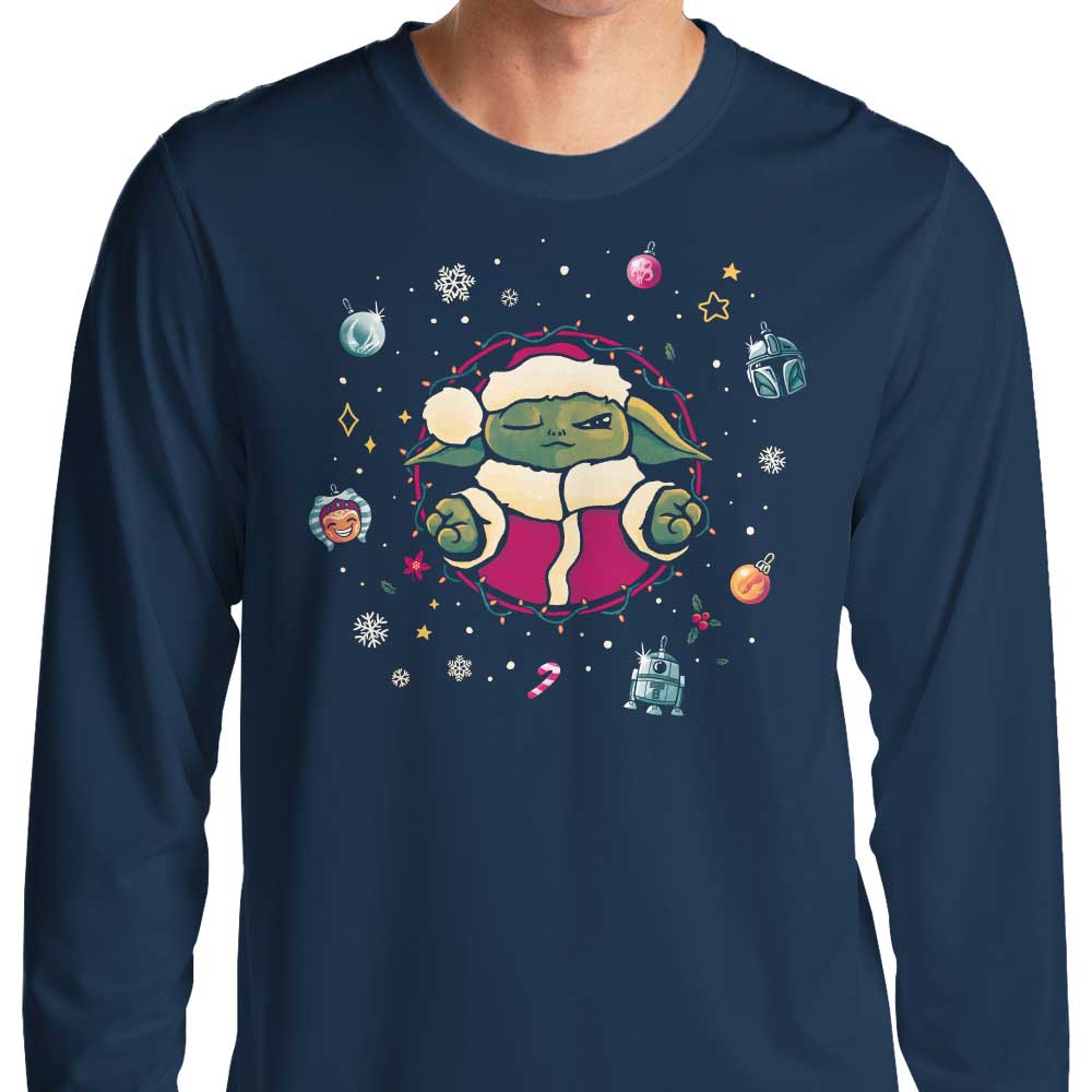 Christmas Tree Meditation - Long Sleeve T-Shirt Hoodie, Sweatshirt | CiraTrend.com (Image 1)