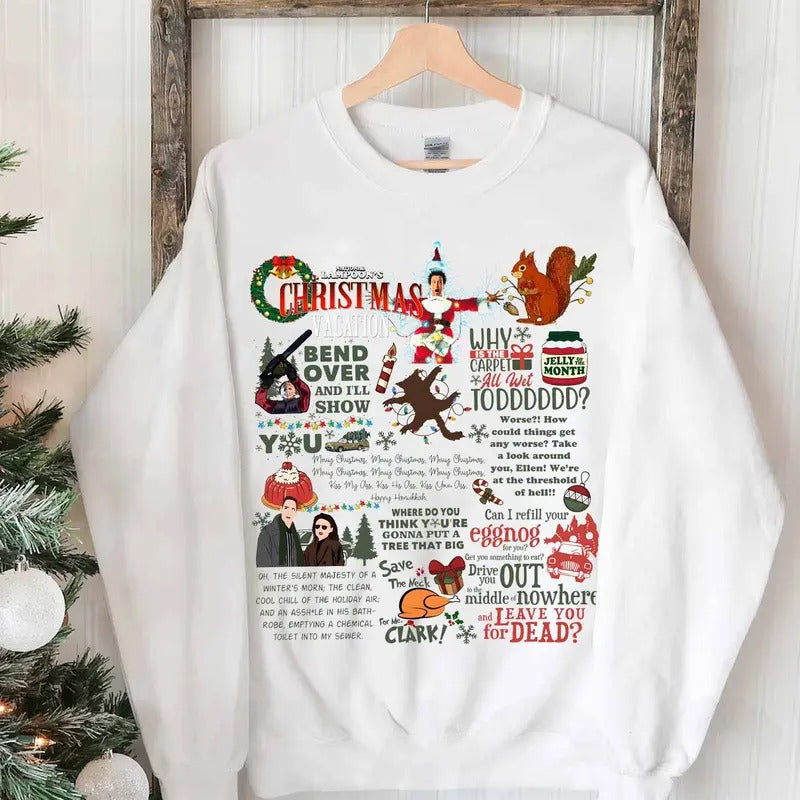 Christmas Vacation Rant New Sweatshirt, National Lampoons Sweatshirt T-Shirts, Hoodie | CiraTrend.com