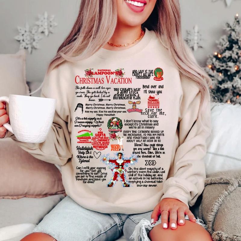 Christmas Vacation Rant Shirt, Christmas Vacation Quotes, Clark Griswold Sweatshirt, National Lampoons Vacation...