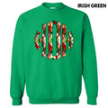 Christmas Watercolor Monogram Sweatshirt 'NLB' T-Shirts, Hoodie | CiraTrend.com