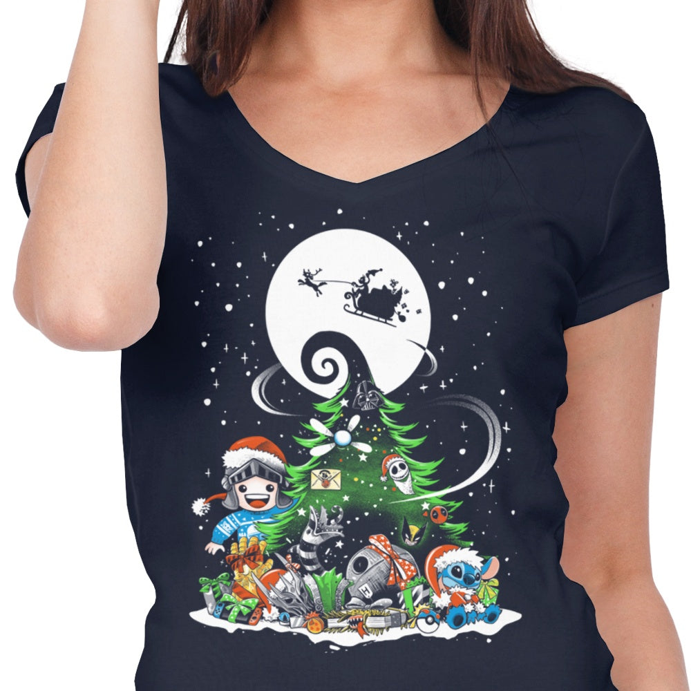 Christmas With Teerion - Women's V-Neck T-Shirts, Hoodie, Sweatshirt | CiraTrend.com (Image 5)