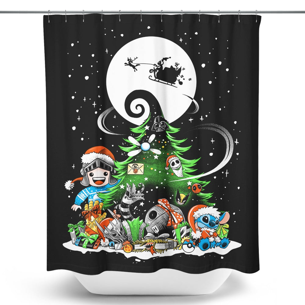 Christmas With Teerion - Shower Curtain T-Shirts, Hoodie, Sweatshirt | CiraTrend.com (Image 1)