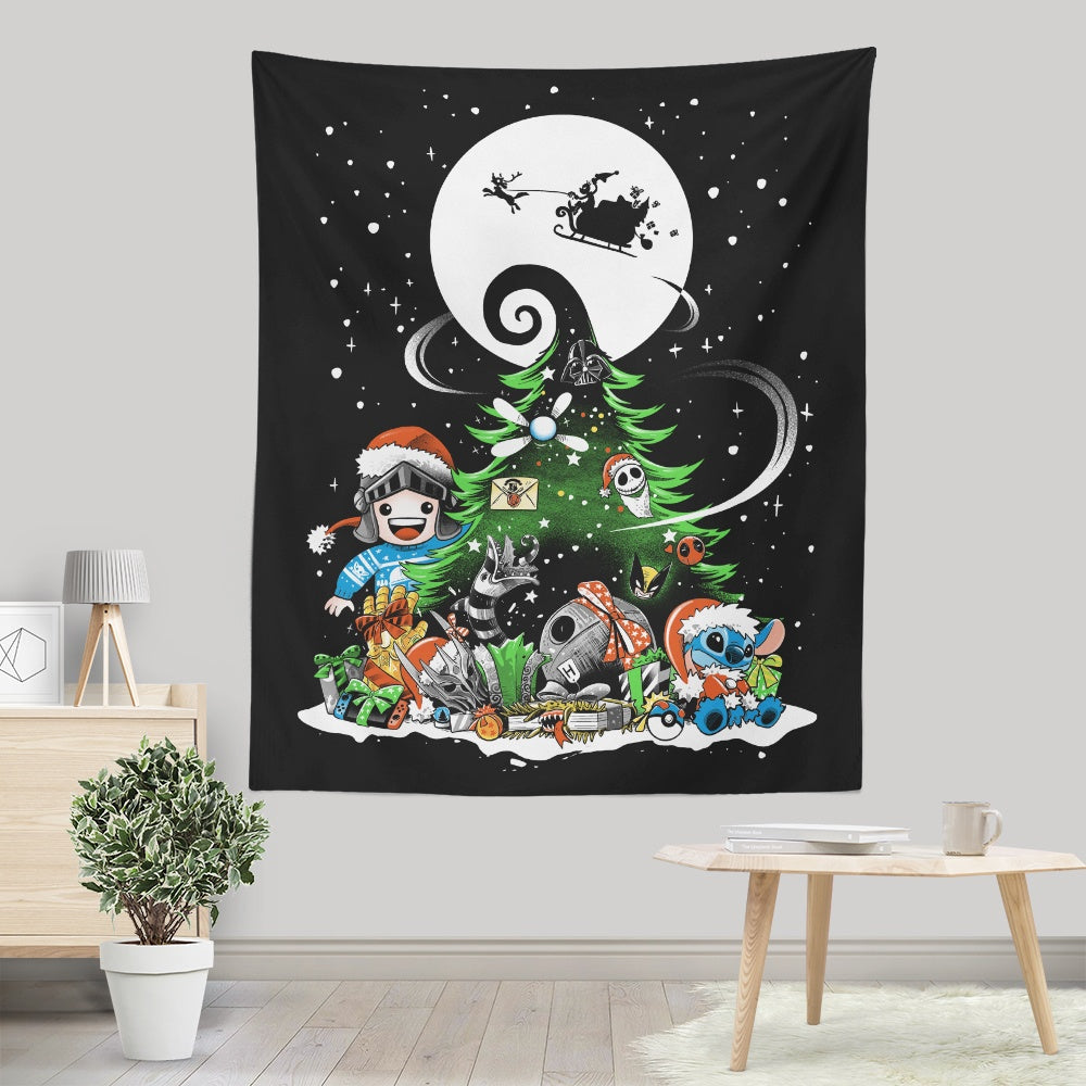 Christmas With Teerion - Wall Tapestry T-Shirts, Hoodie, Sweatshirt | CiraTrend.com (Image 1)