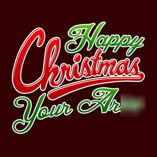 Happy Christmas You A*se Sweatshirt - Burgundy