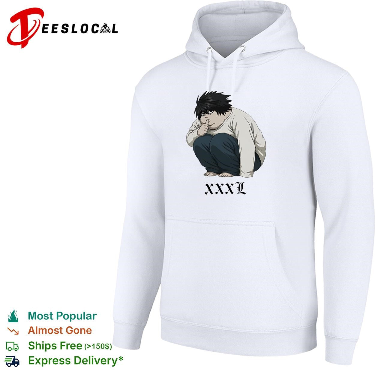 Chubby L Lawliet XXXL meme shirt