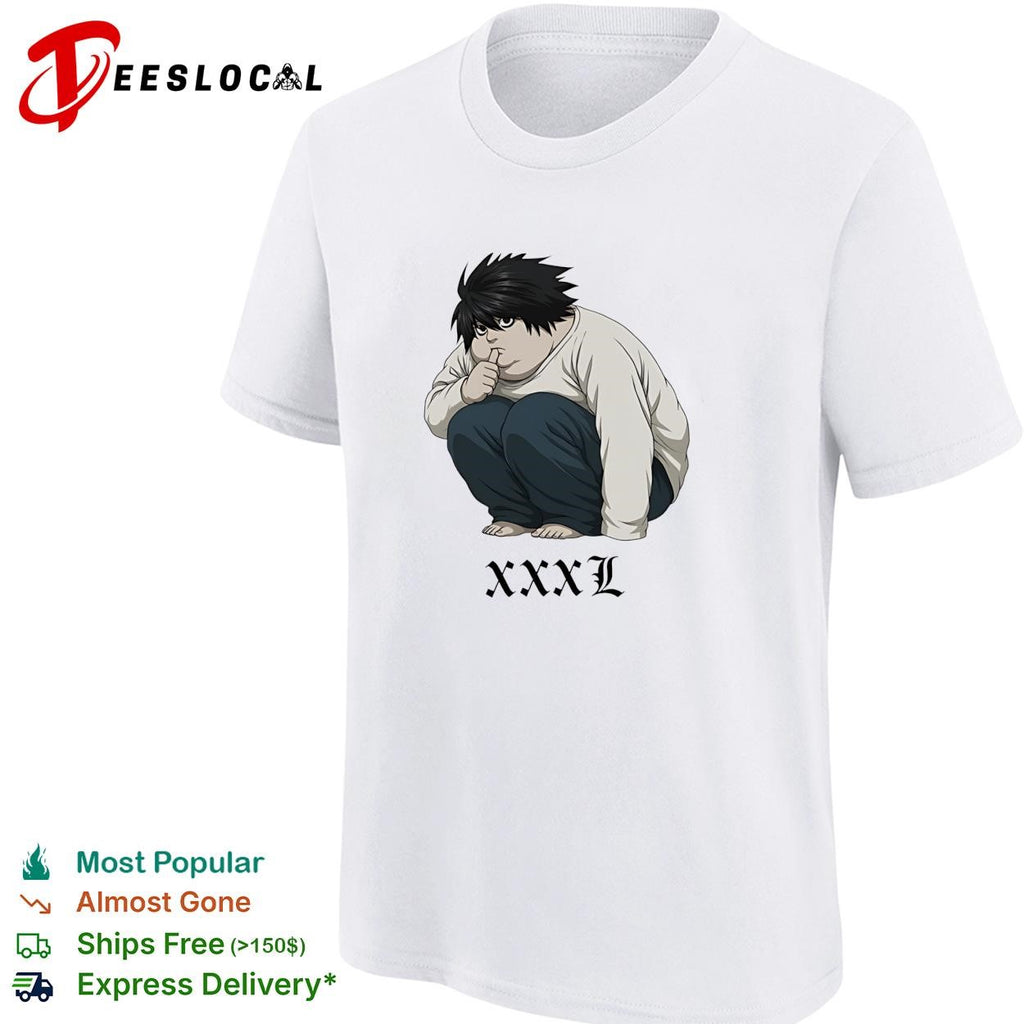 Chubby L Lawliet XXXL meme shirt