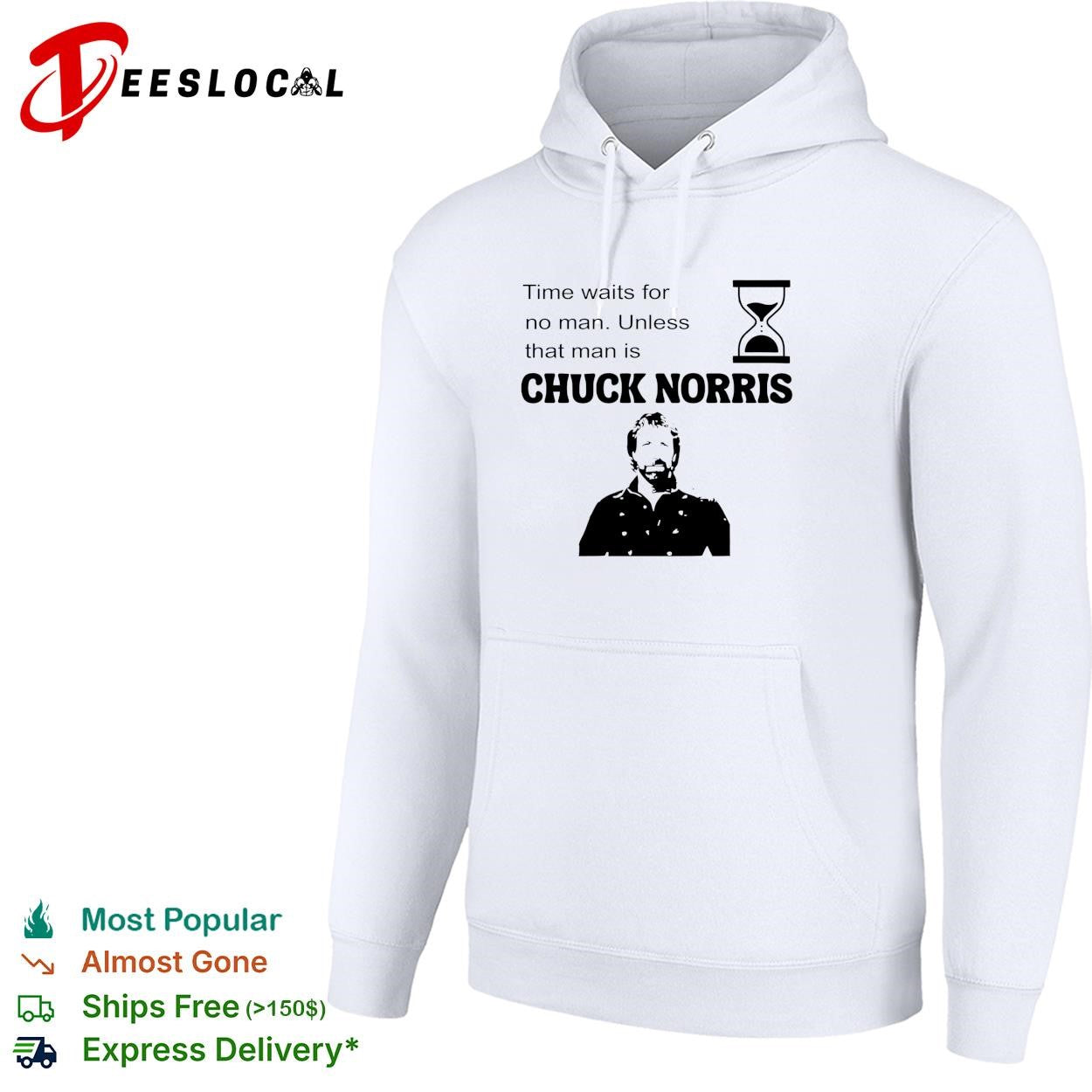 Chuck Norris time waits for no man shirt