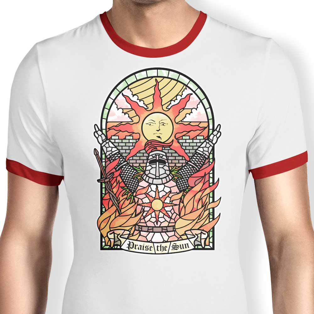 Church of the Sun - Ringer T-Shirt Hoodie, Sweatshirt | CiraTrend.com (Image 3)