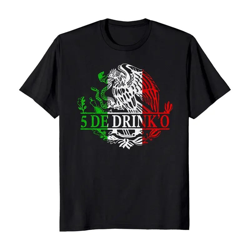 Cinco De Drink'o Cinco De Mayo Funny Mexican Eagle T-Shirt Casual Classic Hoodie, Sweatshirt | CiraTrend.com