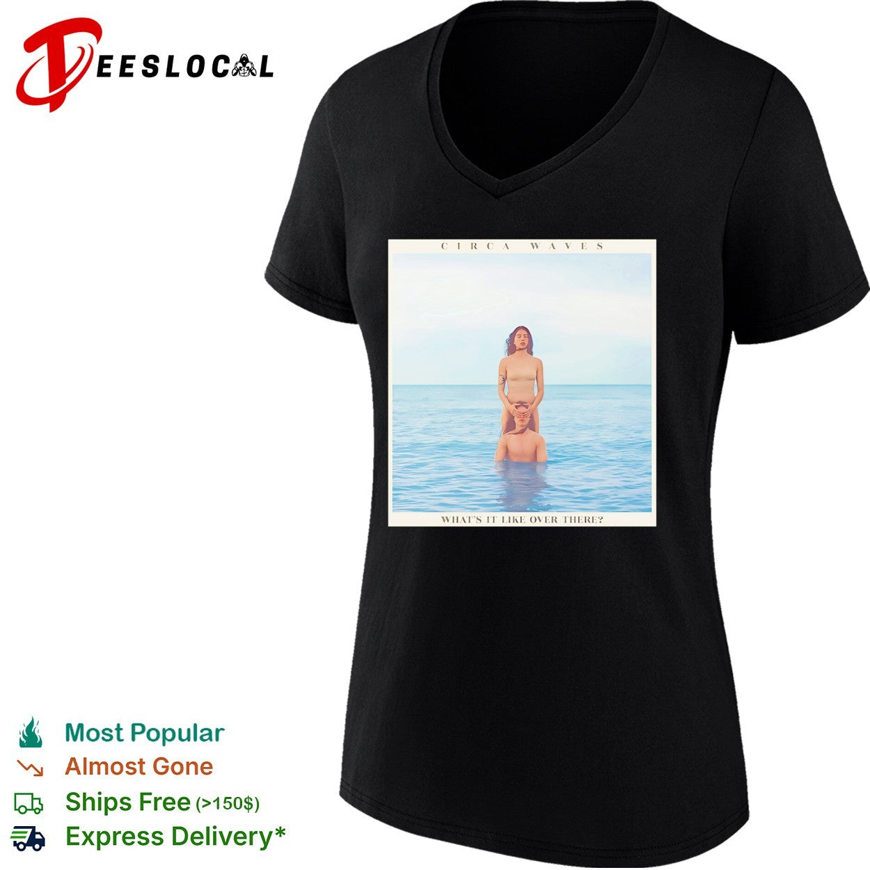 Circa Waves Whats it like over there Album Cover Art Music Band Shirt