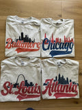 City Skyline Baseball T Shirt Hoodie, Sweatshirt | CiraTrend.com