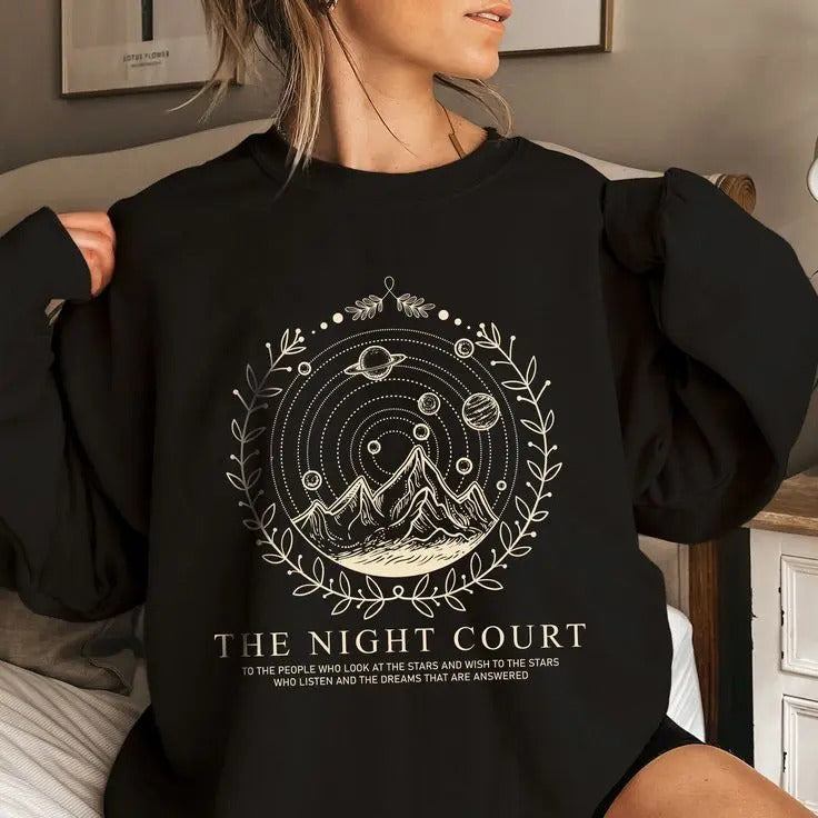 City of Starlight Velaris Sweatshirt - ACOTAR Night Court , Velaris Fan Merch, SJM Shirt Hoodie | CiraTrend.com