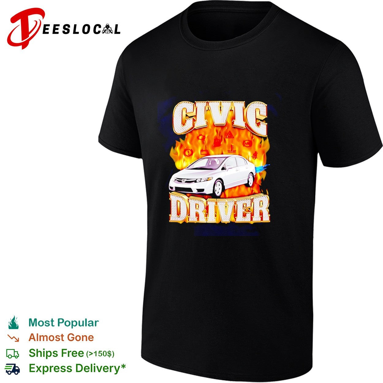 Civic Driver Honda Car JDM Automotive shirt