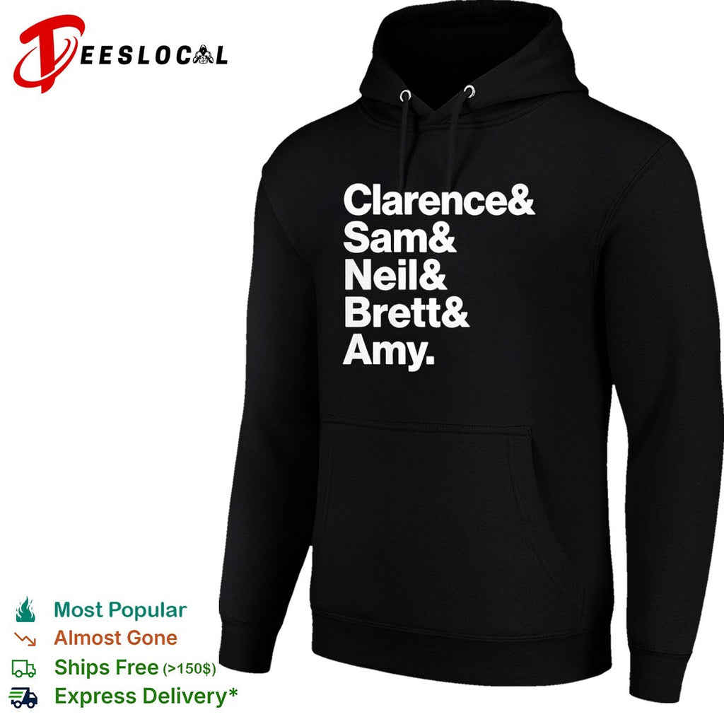Clarence Sam Neil Brett and Amy shirt
