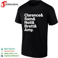 Clarence Sam Neil Brett and Amy shirt
