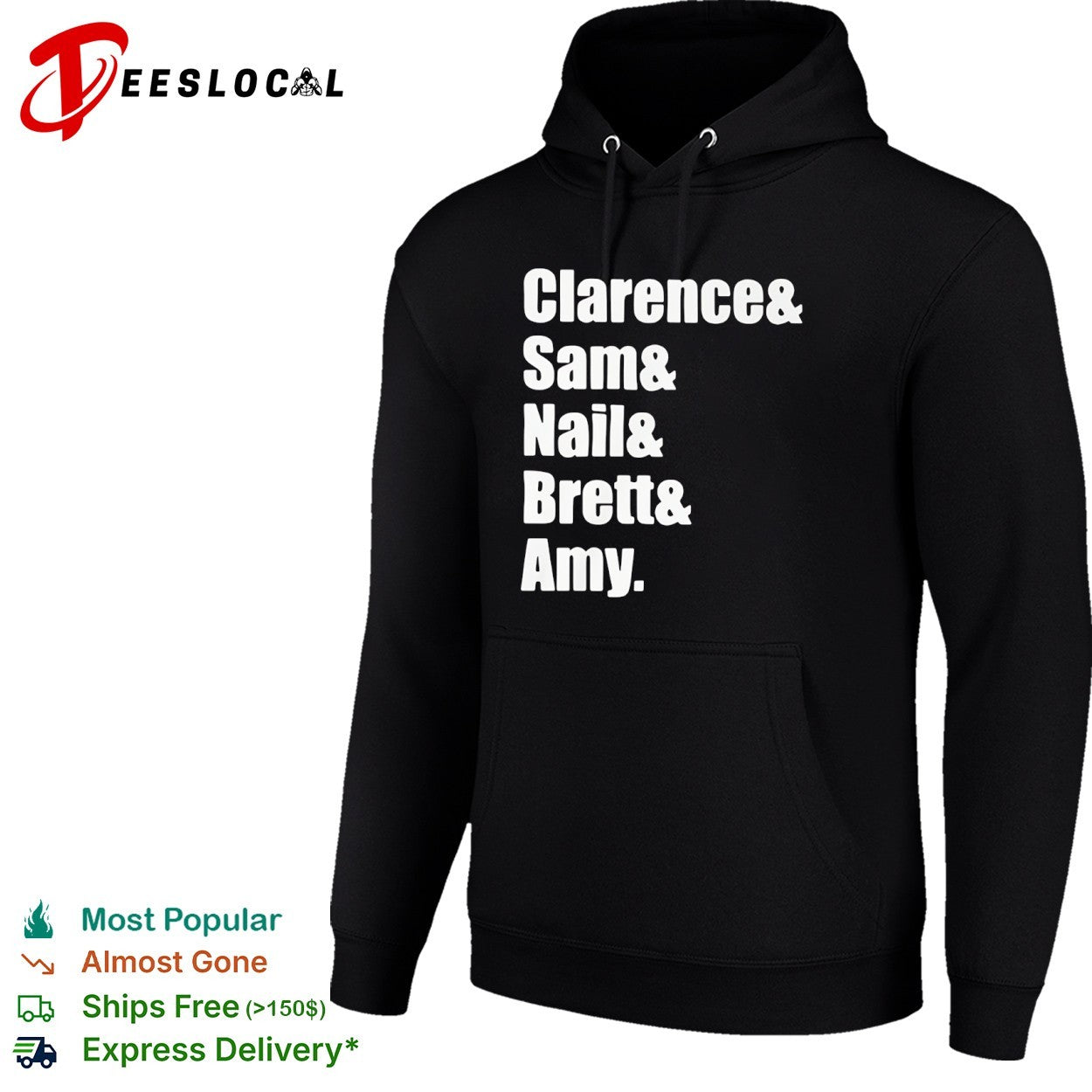 Clarence and Sam and Nail and Brett and Amy shirt