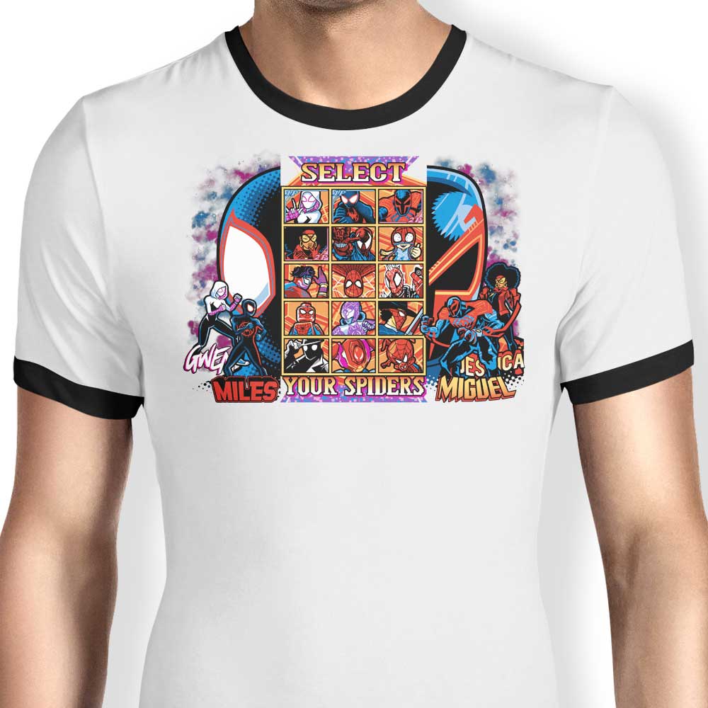 Clash of Spiders - Ringer T-Shirt Hoodie, Sweatshirt | CiraTrend.com (Image 1)