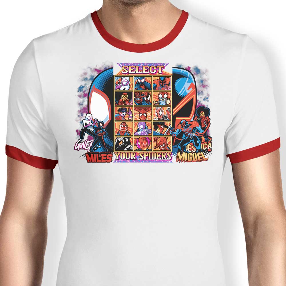 Clash of Spiders - Ringer T-Shirt Hoodie, Sweatshirt | CiraTrend.com (Image 3)