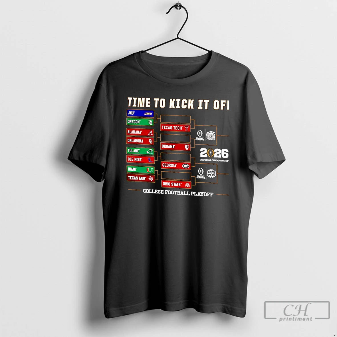 Classic 2025 26 College Football Playoff Timje To Kick It Off Bracket Christmas T Shirts Hoodie, Sweatshirt | CiraTrend.com