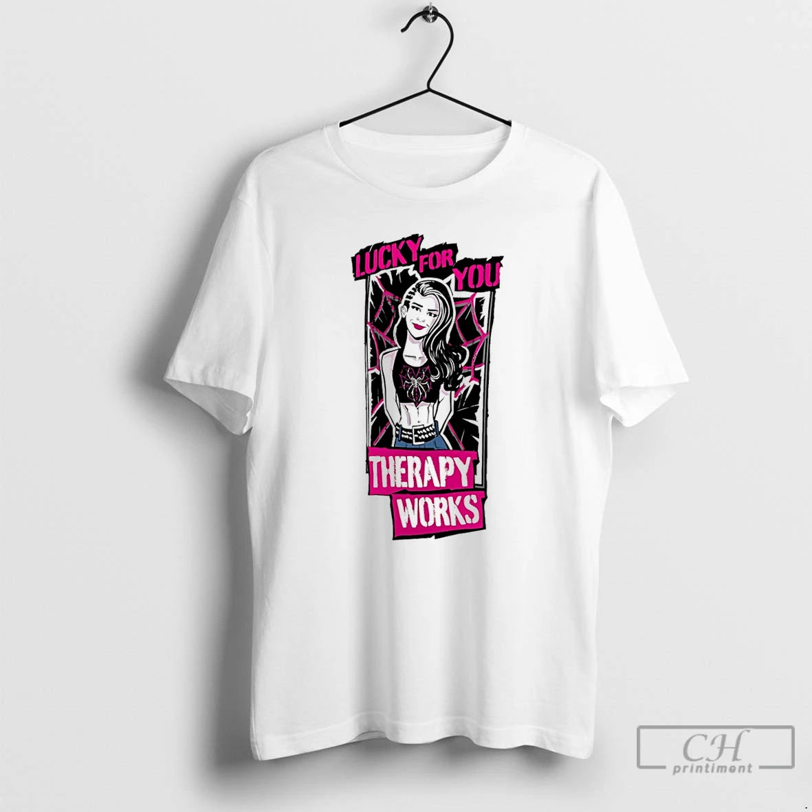 Classic Aj Lee Therapy Works Lucky For You T-Shirts, Hoodie, Sweatshirt | CiraTrend.com