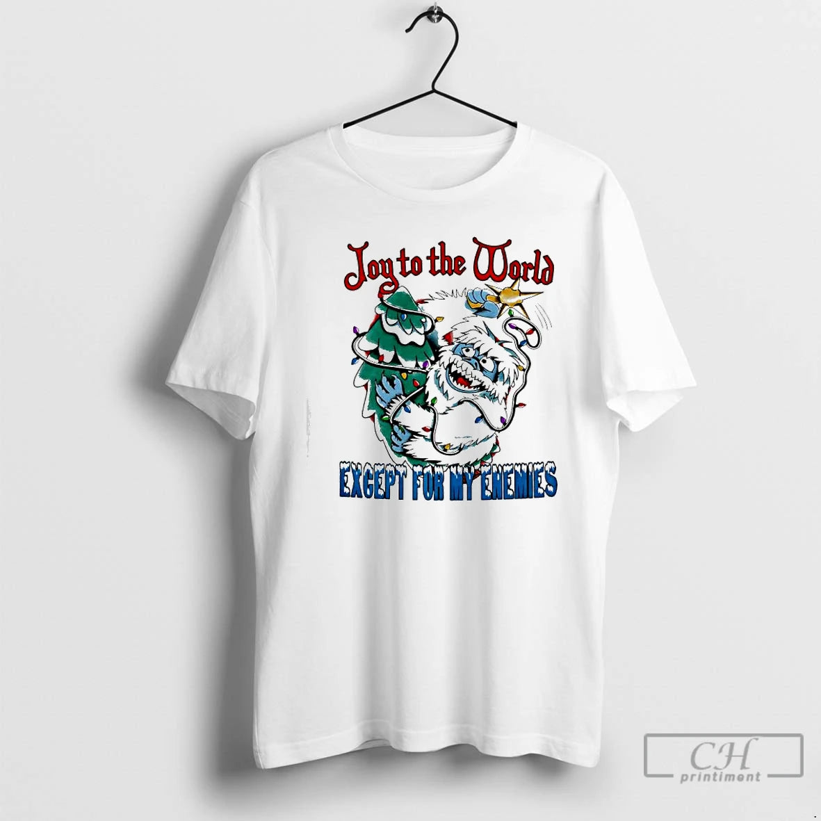 Classic Abominable Snow Monster Joy To The World Except For My Enemies T Shirts Sweater Hoodie, Sweatshirt | CiraTrend.com