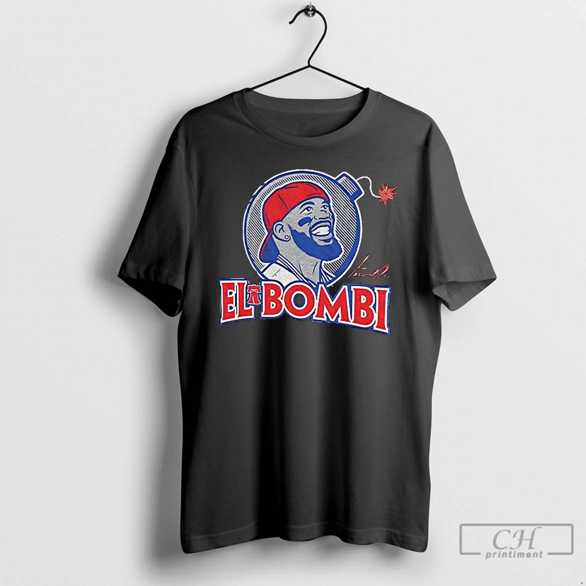 Classic Adolis Garcia El Bombi Philadelphia Phillies Baseball Mlb 2025 Signature T-Shirts, Hoodie, Sweatshirt | CiraTrend.com