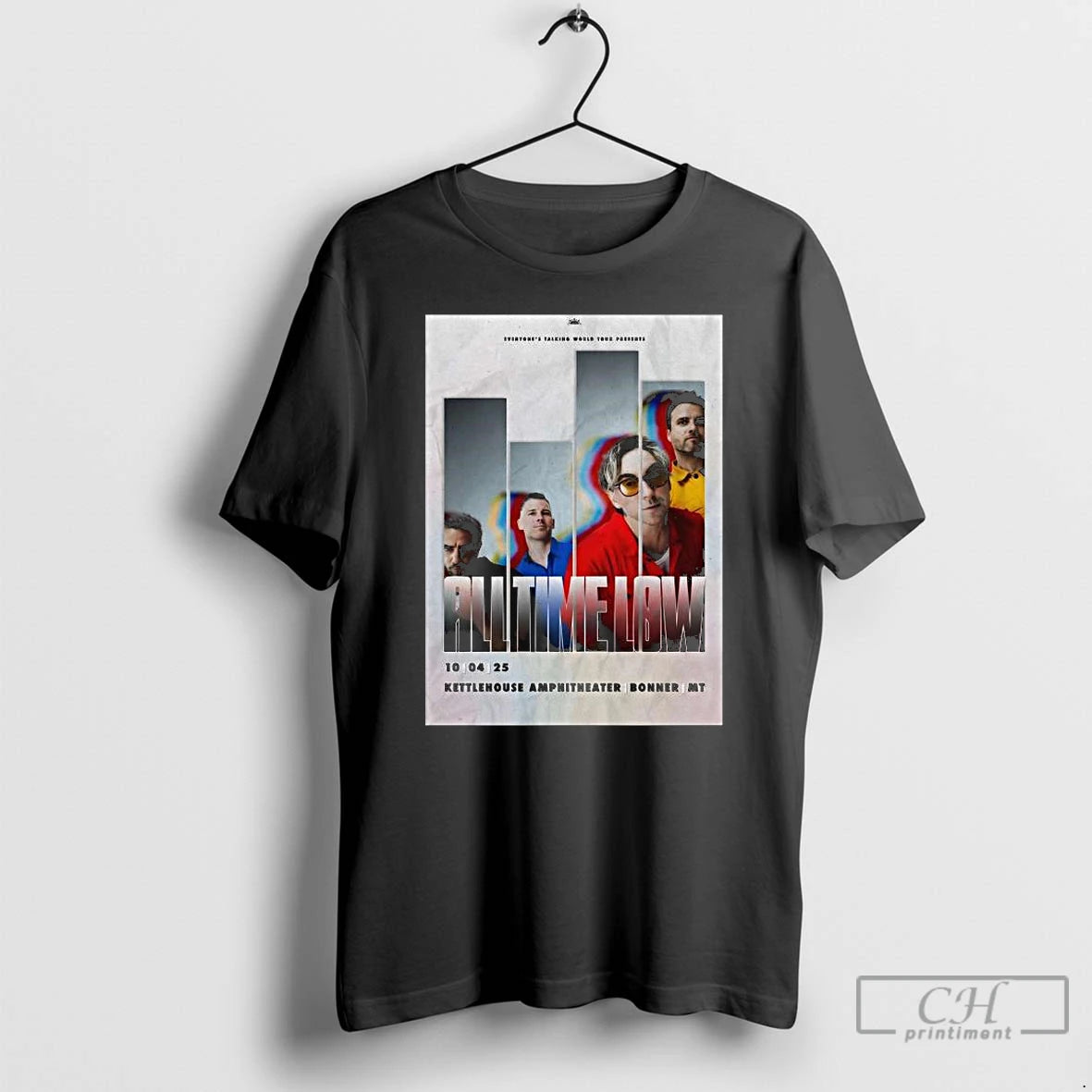 Classic All Time Low October 4 2025 Kettlehouse Amphitheater Show Long Sleve T Shirts