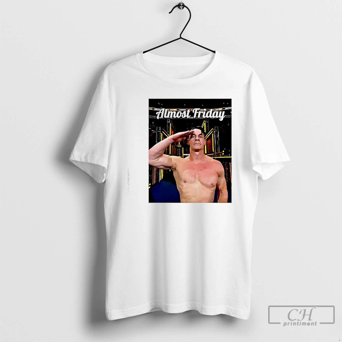 Classic Almost Friday John Cena Salute Graphic T-Shirts, Hoodie, Sweatshirt | CiraTrend.com