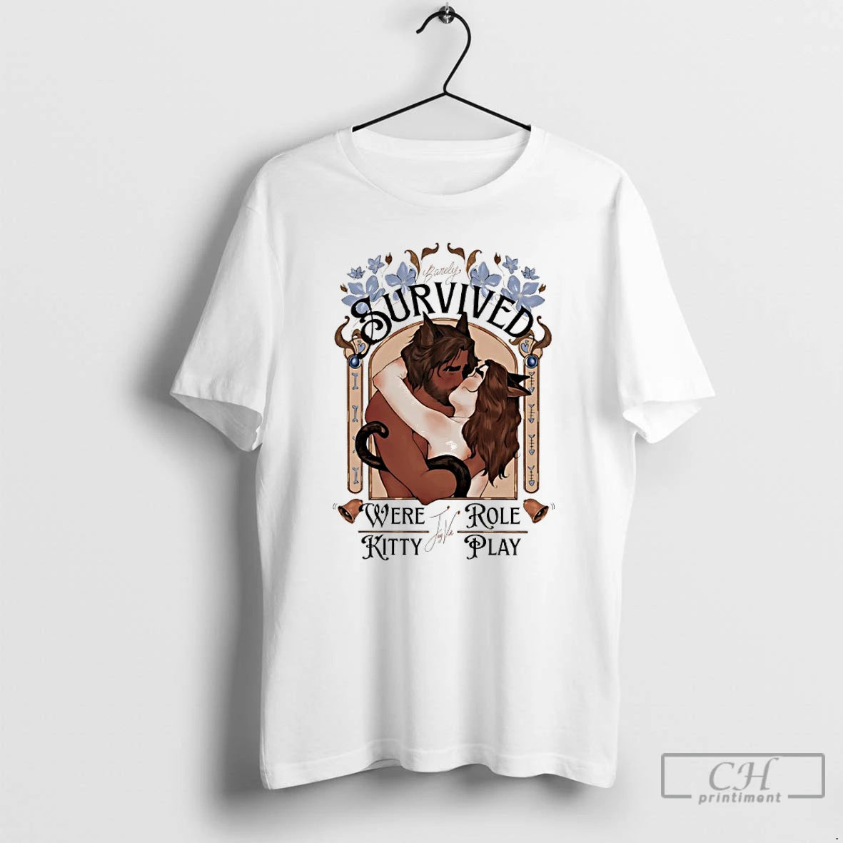 Classic Barely Survived Were Kitty Jayvik Role Play Graphic Art T-Shirts, Hoodie, Sweatshirt | CiraTrend.com