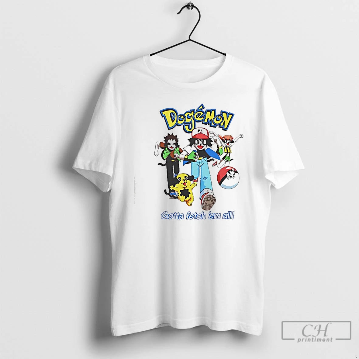 Classic Big Dogs Dogemon Gotta Fetch Em All T-Shirts, Hoodie, Sweatshirt | CiraTrend.com
