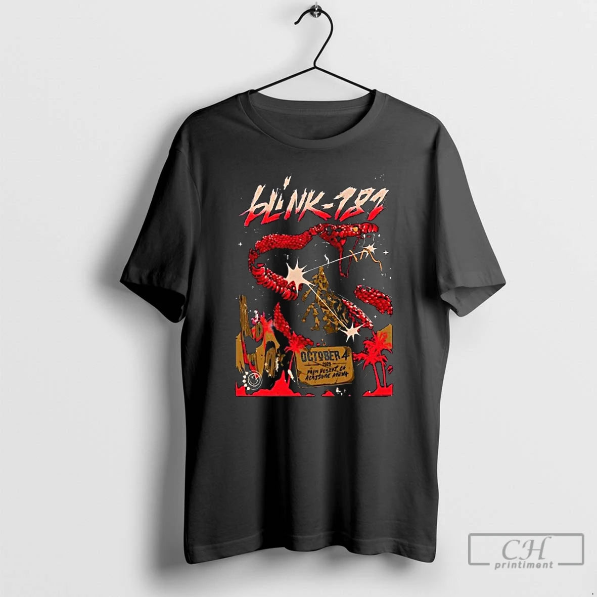 Classic Blink 182 Acrisure Arena Palm Desert Concert 2025 Long Sleve T Shirts Hoodie Longsleeve