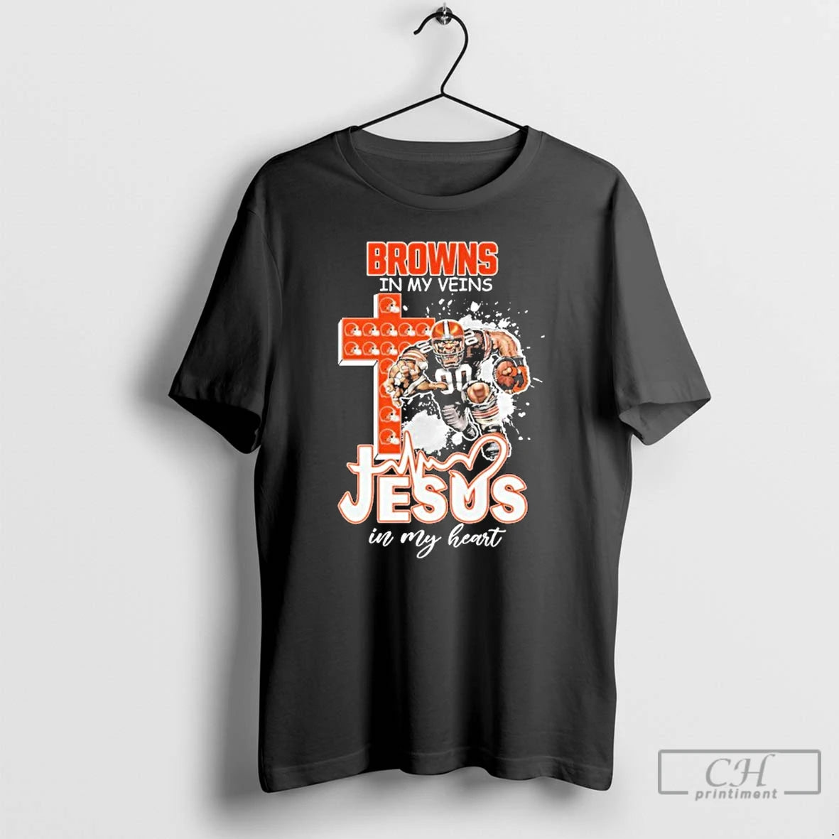 Classic Browns In My Veins Jesus Mascot In My Heart Mascots T-Shirts, Hoodie, Sweatshirt | CiraTrend.com