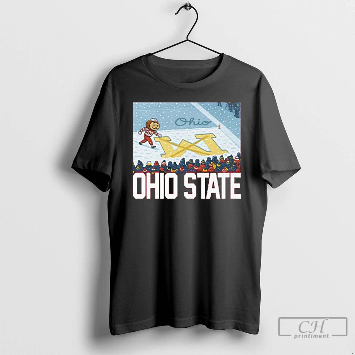 Classic Brutus Ohio State Snow Rivalry Script Ohio On Big M T-Shirts, Hoodie, Sweatshirt | CiraTrend.com